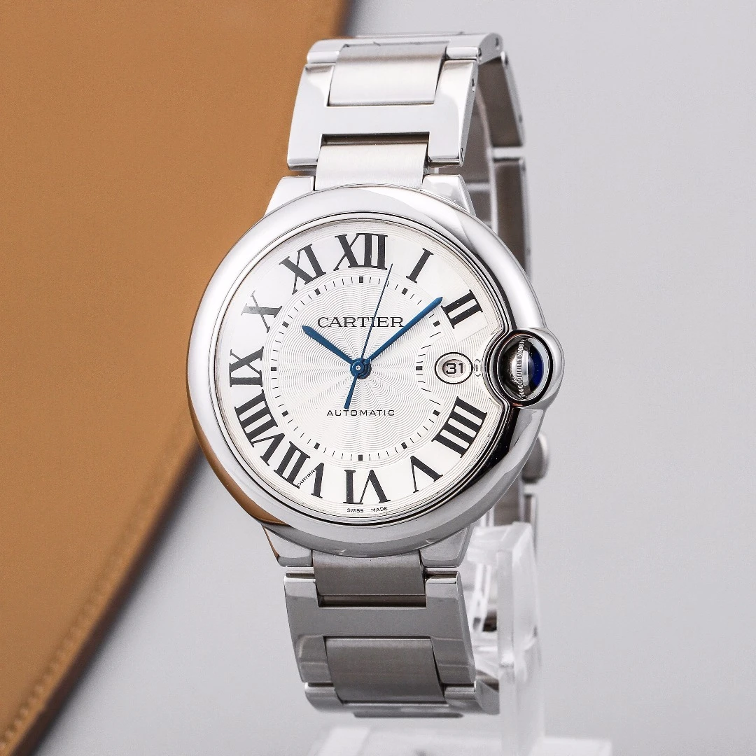 99新 Cartier/卡地亚 自动机械男表蓝气球系列瑞士腕表W69012Z4