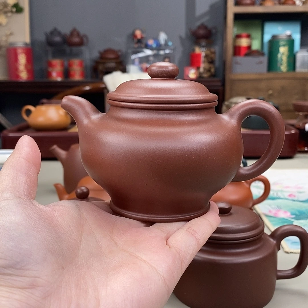 紫砂茶壶黄龙源底槽清半手掇只250cc