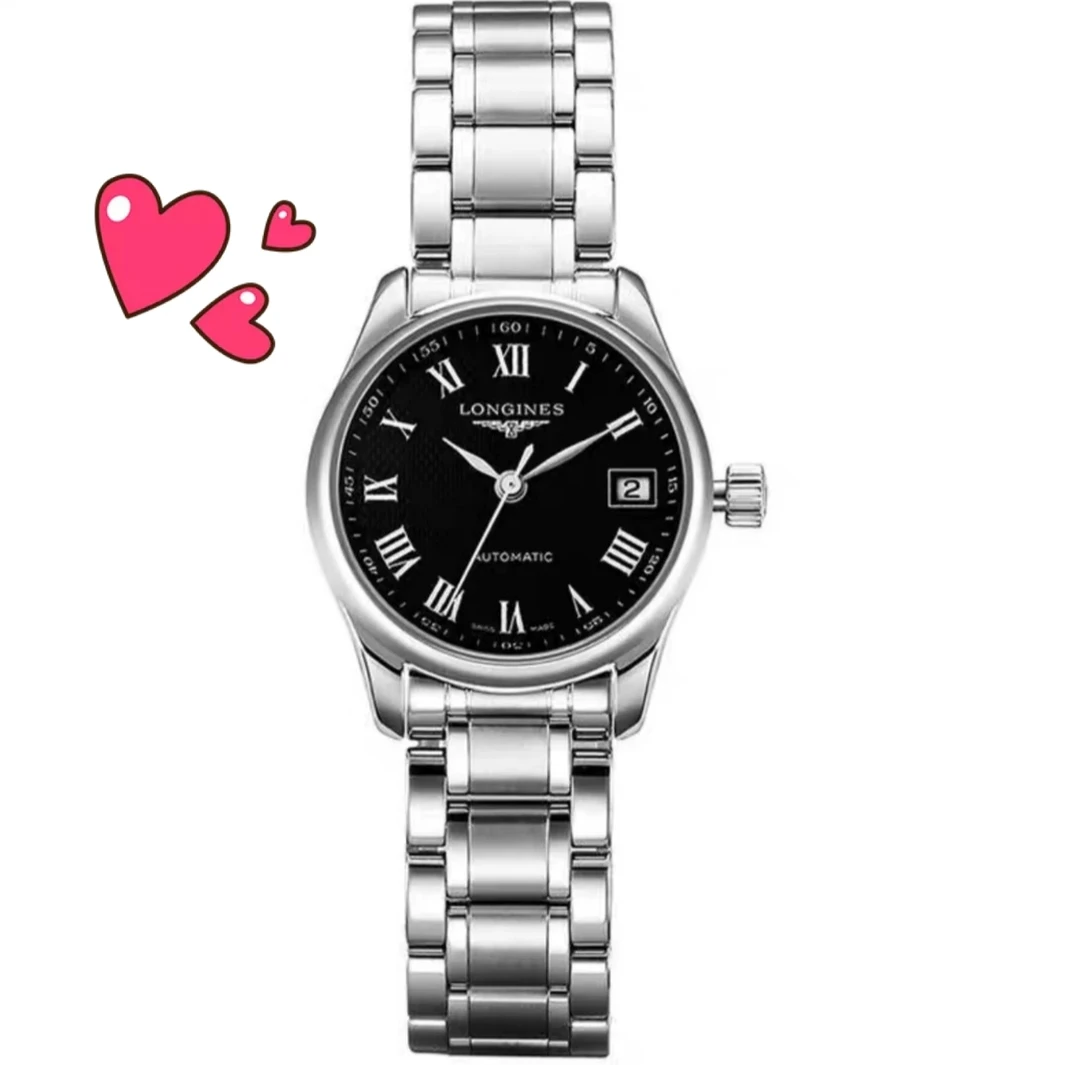 99新 Longines/浪琴 /名匠257黑罗马/表径29/自动机械