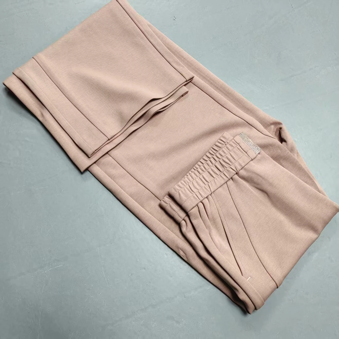 【南油玲姐】粉色松紧休闲裤108009