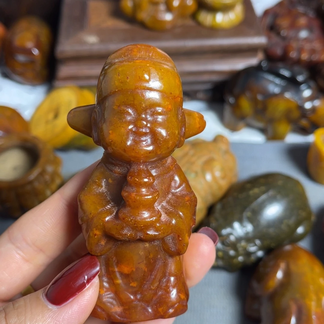 蛇纹石玉合金颈饰
