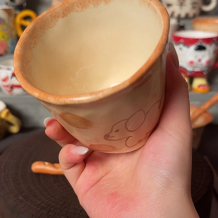 景德镇陶瓷可爱手绘杯