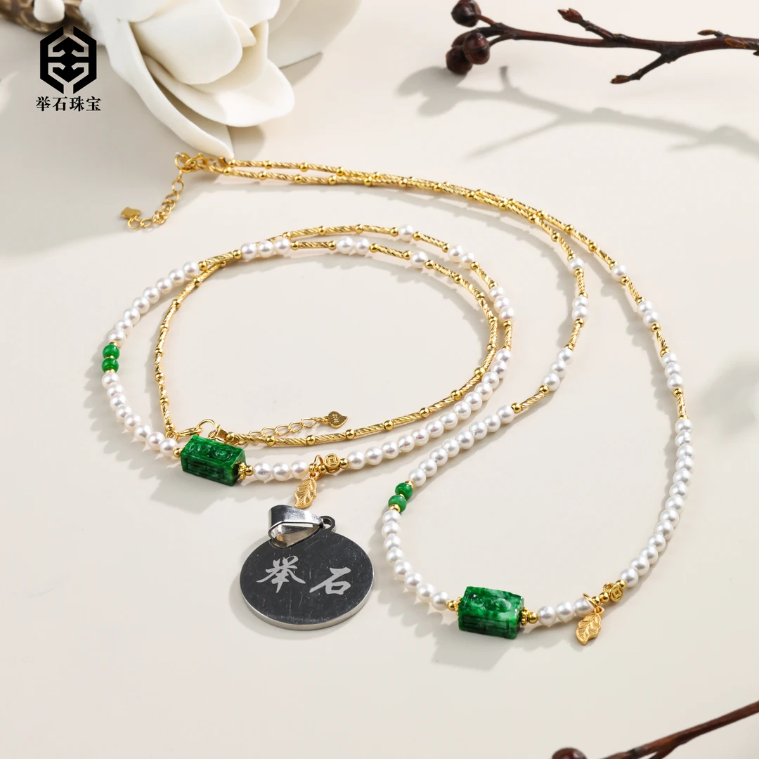 【举石珠宝】T0706-396-60淡水有核珍珠项链（一件/多样性发）R