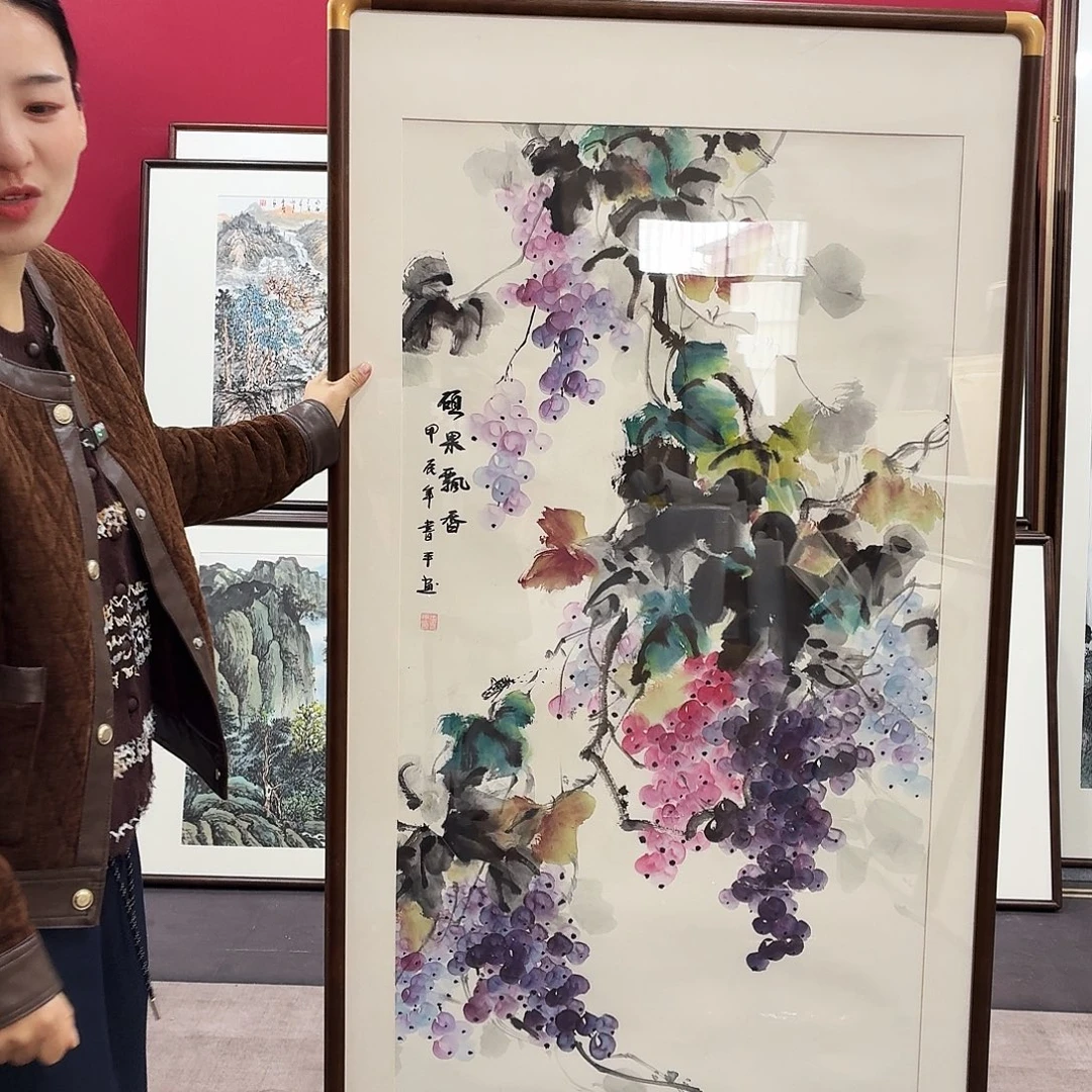 国画手绘作品160-80尺寸