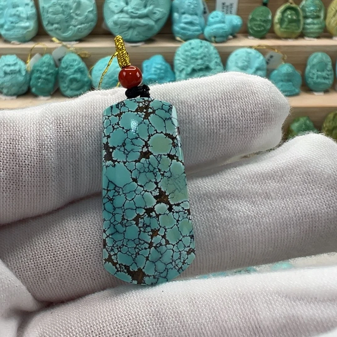 未镶嵌绿松石无事牌 15.7mm