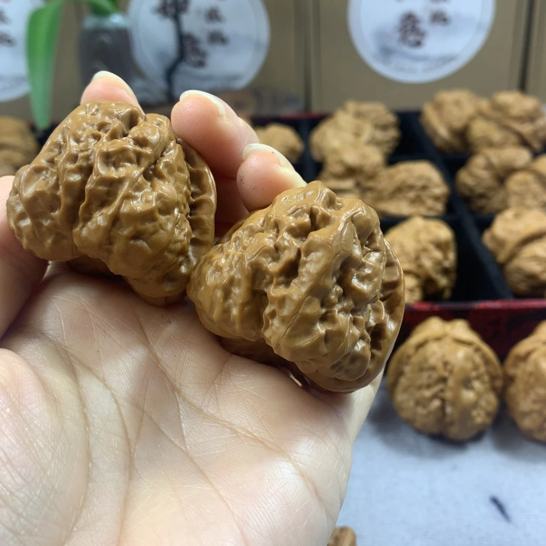 双**儿文玩核桃蛤蟆头40