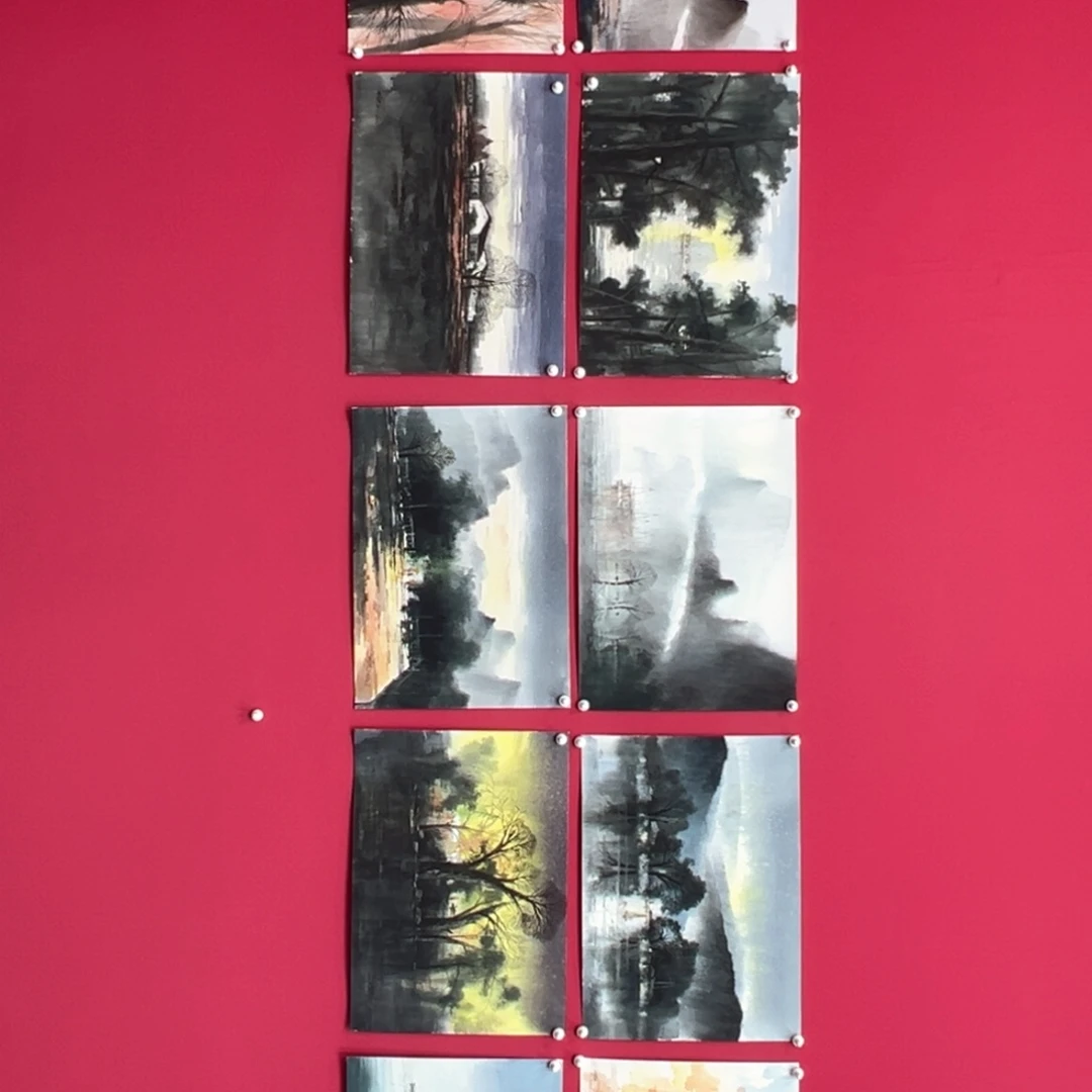 国画李*风崔明达10幅精品