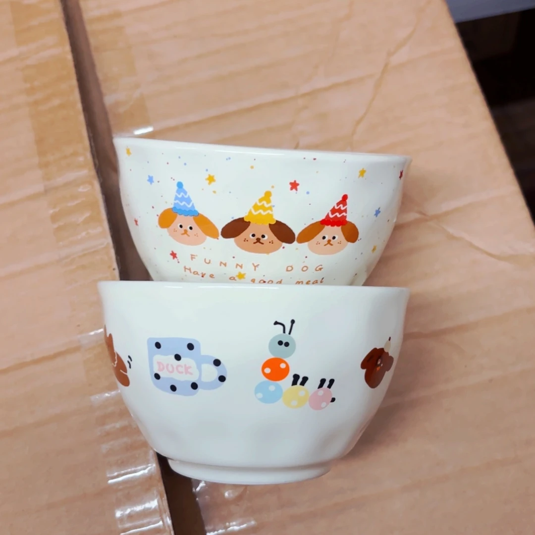 陶瓷福利款卡通米饭碗一个款式备注