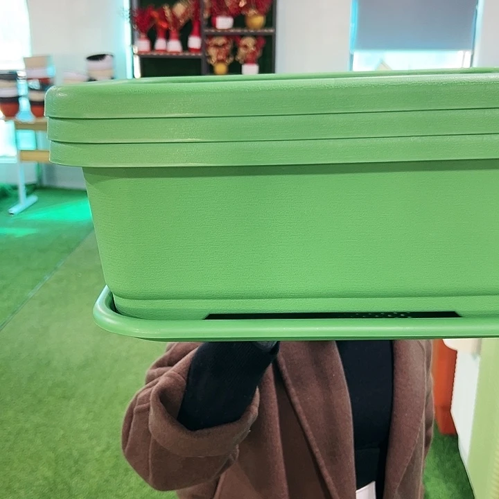 特价宽体小菜盆长38.5宽29高14.5果绿带托3只