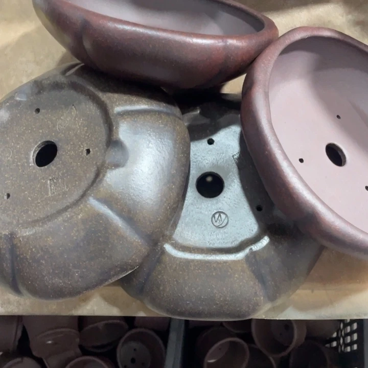 紫砂花盆紫砂花盆处理口20高5