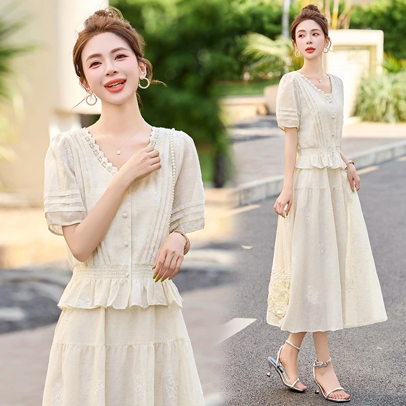 小香风套装裙女夏季高级感法式收腰减龄显瘦气质名媛半身裙两件套