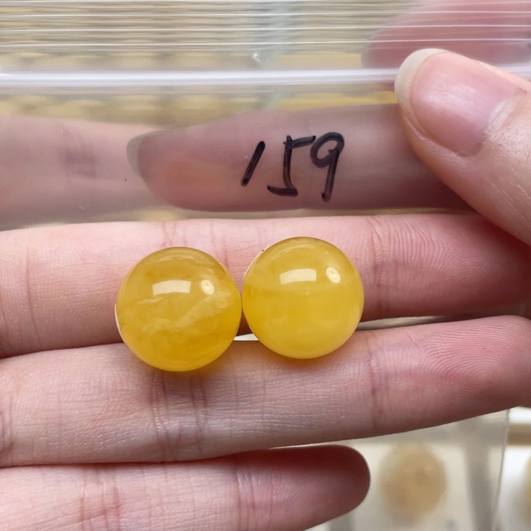 蜜蜡裸石未镶嵌～***～蜜蜡15+mm