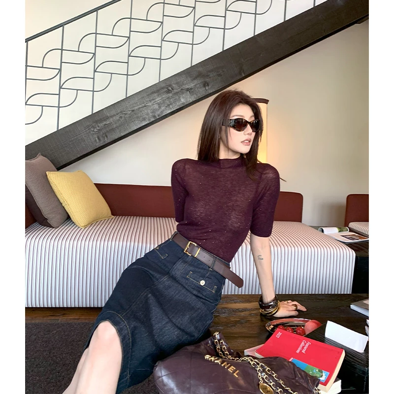 【ALONE SAVOR】龍喜儿绵柔心情 早秋高端轻奢羊毛针织衫F066