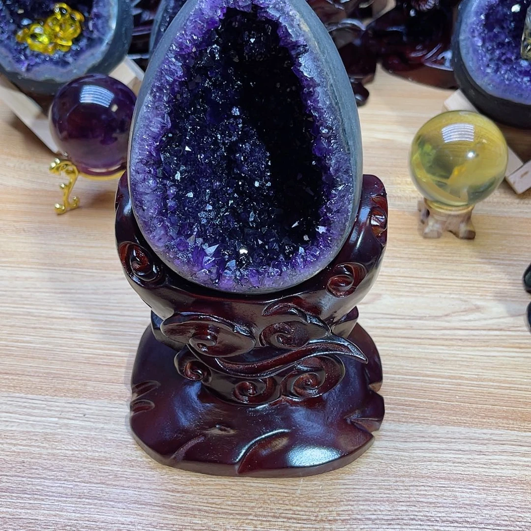 棒***g未镶嵌大型摆件（非配饰）紫晶
