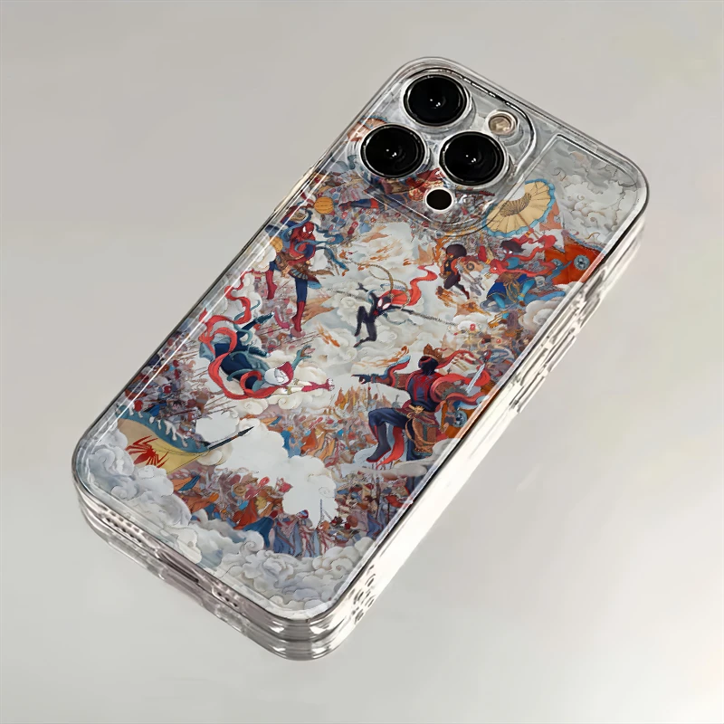 蜘蛛侠大闹天宫适用iPhone16小米15华为苹果14promax手机壳太空MT