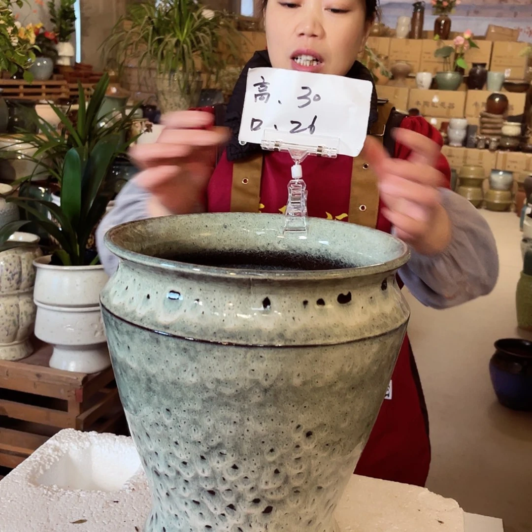 紫砂花盆高度30口径26