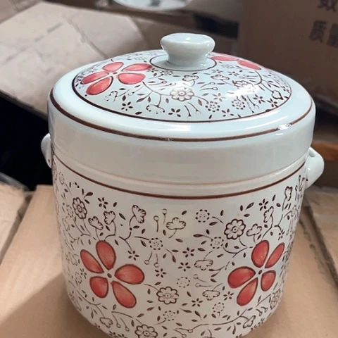 微瑕，不能明火，双盖炖盅700毫升