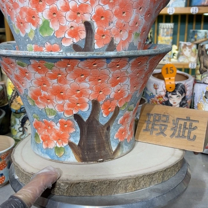 红陶景德镇艺术手绘作品