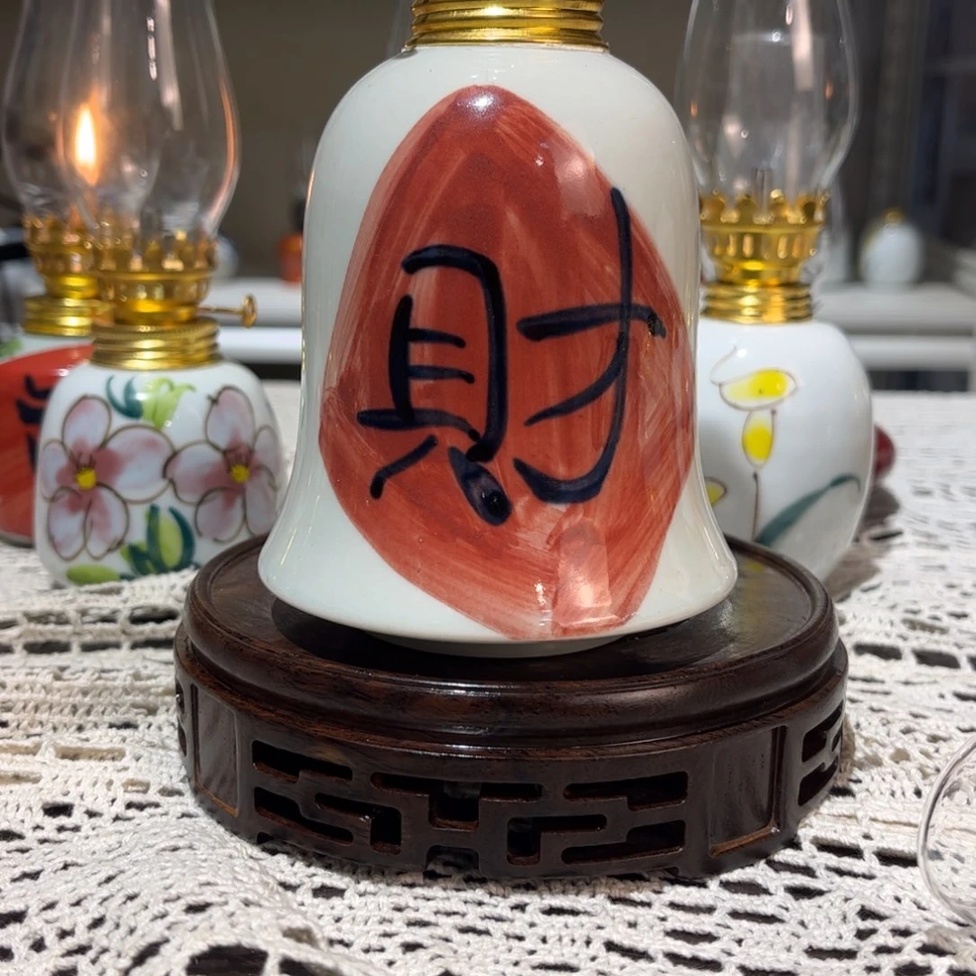 摆件景德镇陶瓷手工香薰灯