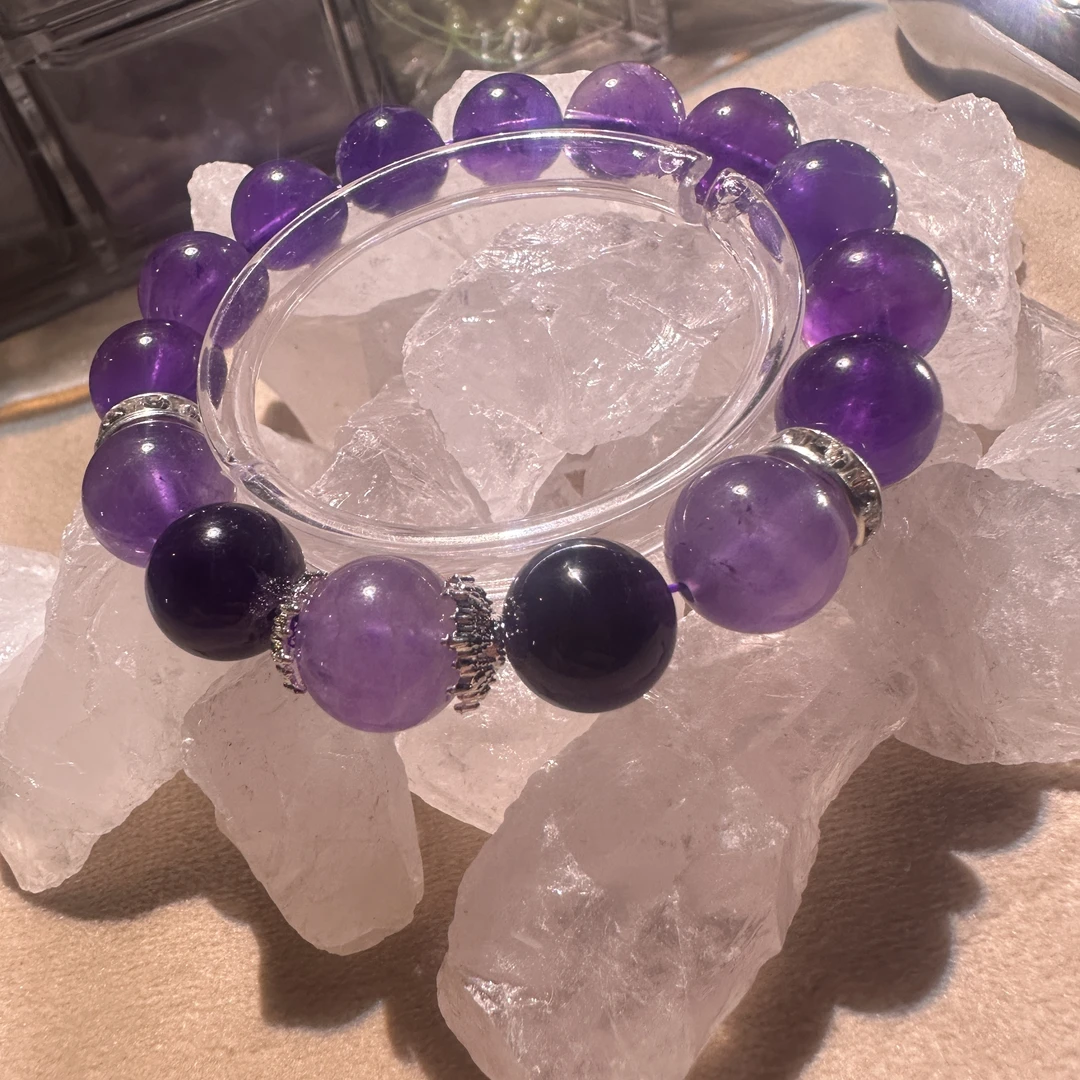 合金手链 【紫锭行】智慧之石水晶手串稳定情绪事业学业人缘