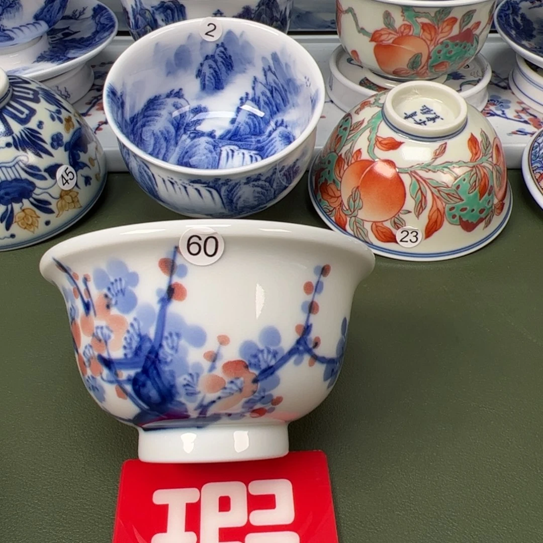 陶瓷景德镇纯手工纯手绘茶具木木80