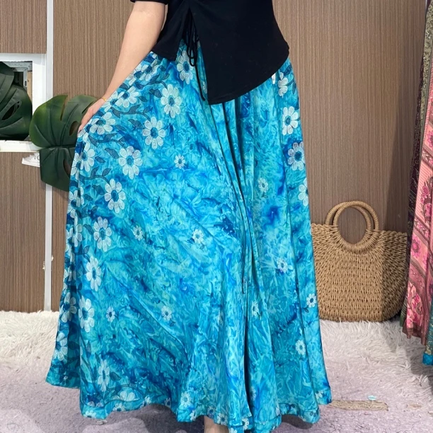 947 孔雀蓝 Aarani尼泊尔高端大摆裙