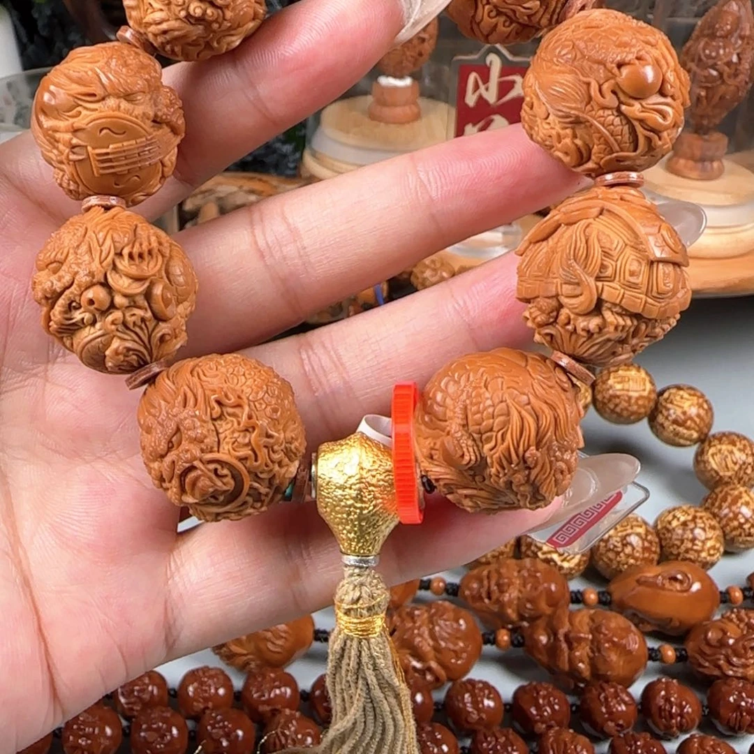 手串/手链橄榄核宽2.3梅林核龙生九子手串手持
