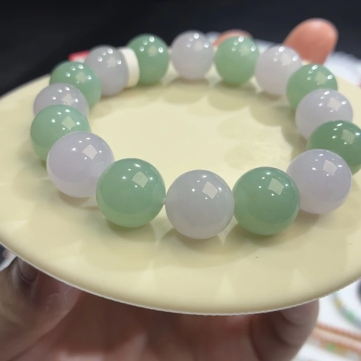 翡翠未镶嵌手链卡13.2