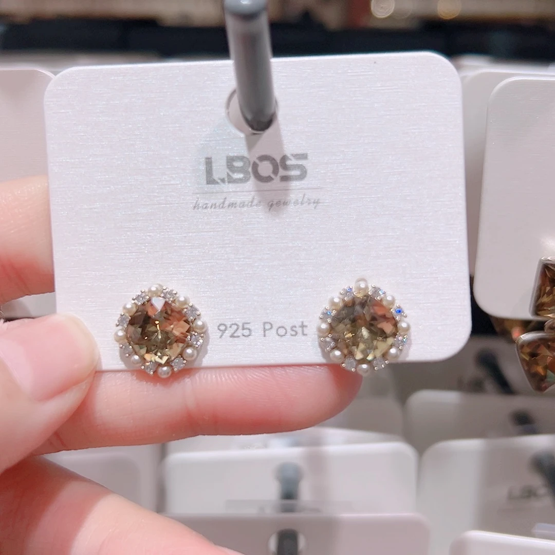 琉璃纯铜合金耳环的