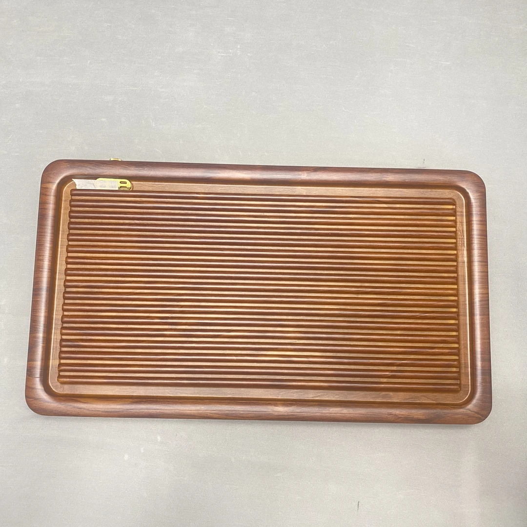 【百川】60*32*3 直条黄花梨色实木茶盘