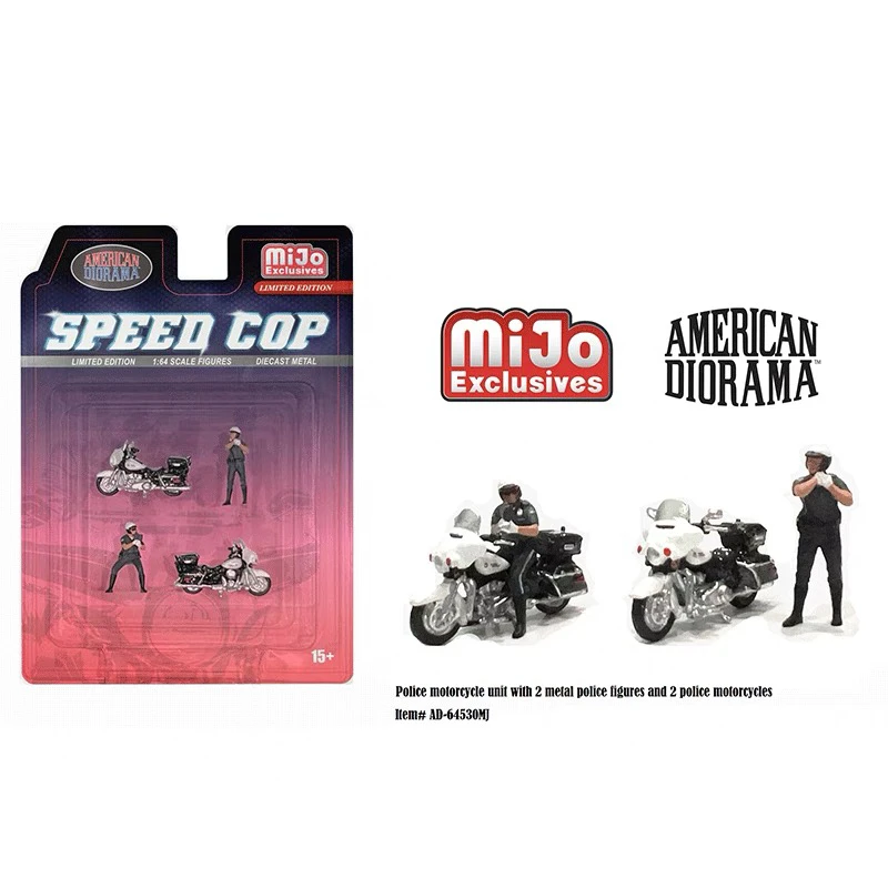 American Diorama AD 1:64 极速追踪 Speed Cop合金人偶套装