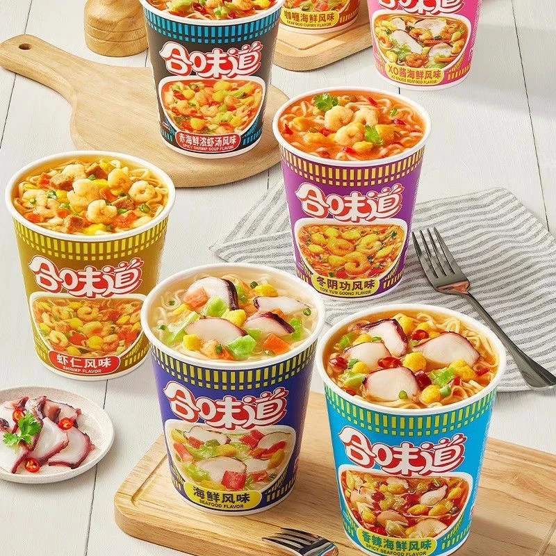 【新日期】合味道海鲜味/猪骨浓汤味方便面12杯整箱