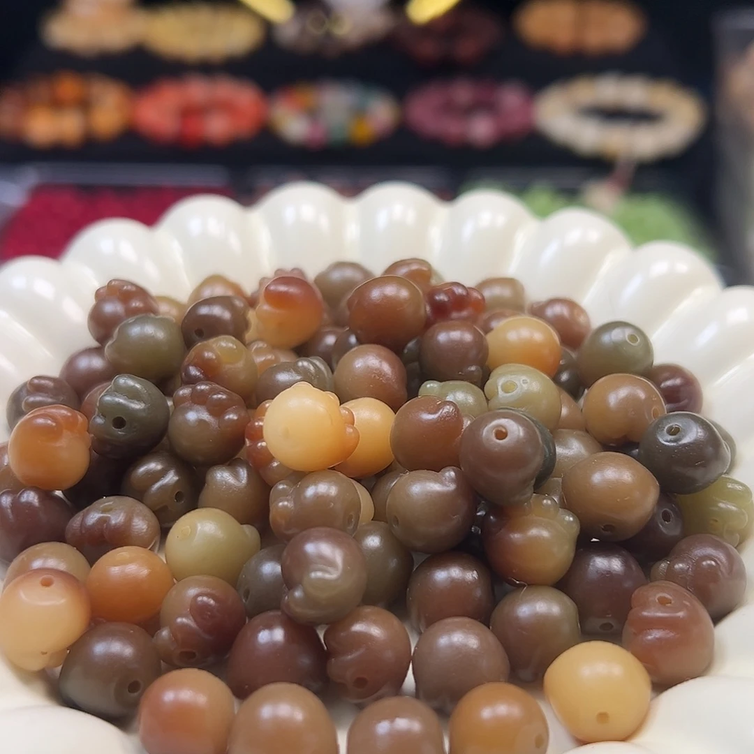 菩提根/象牙果手串卡12敦煌猫爪40颗