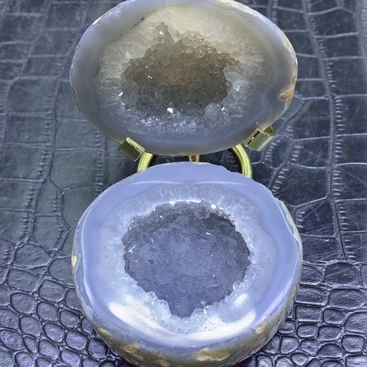 未镶嵌珠宝半成品水晶蓝晶盆