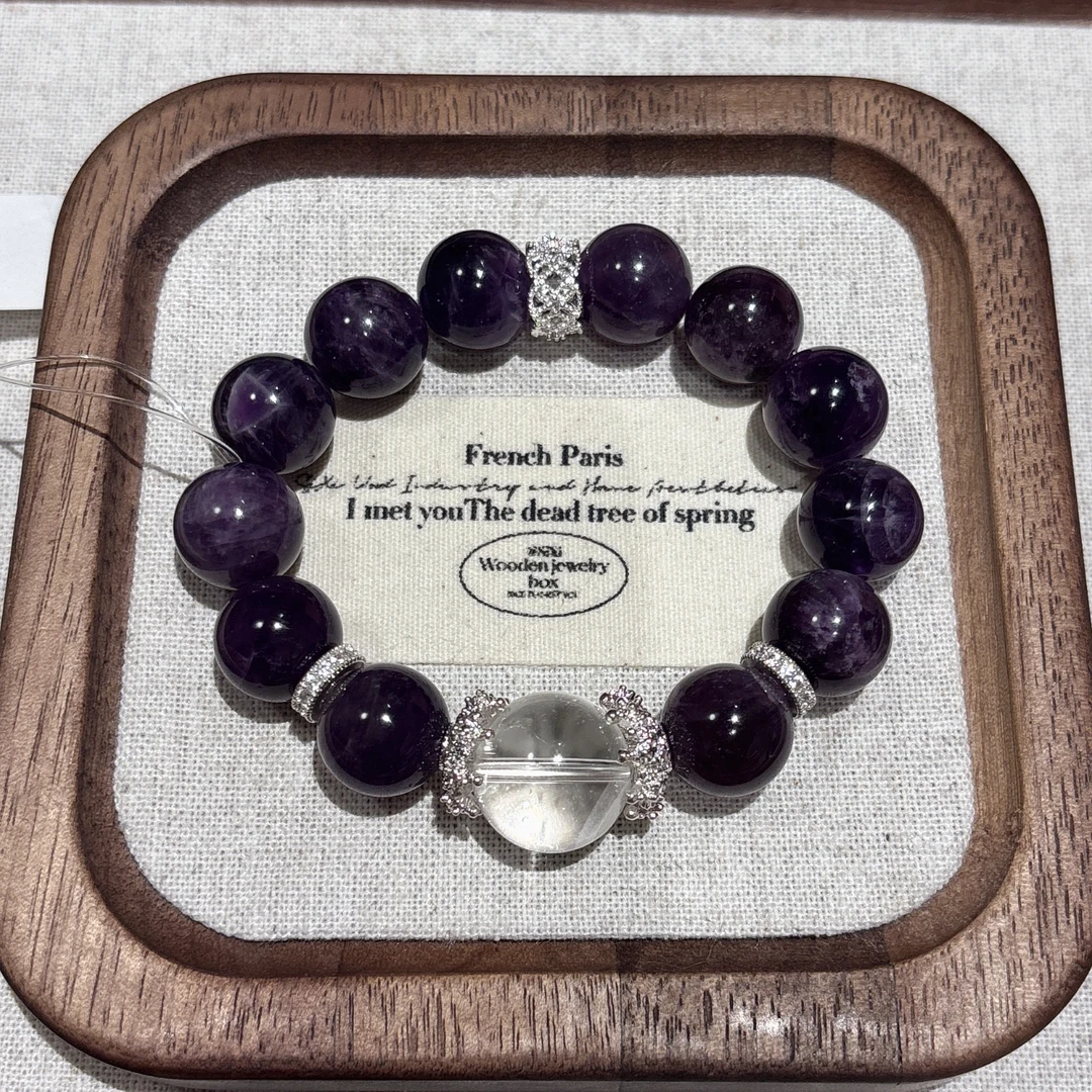 【事业+来财】卡10乌拉圭+白顶珠款手串A011S018