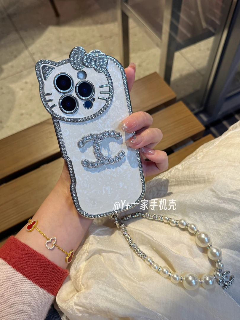 闪钻KT高级感适用于苹果16promax/15手机壳14保护套13少女12/11
