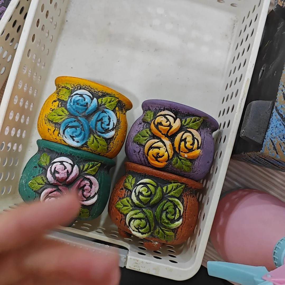 红陶吸水透气的白陶花盆凑满12发货