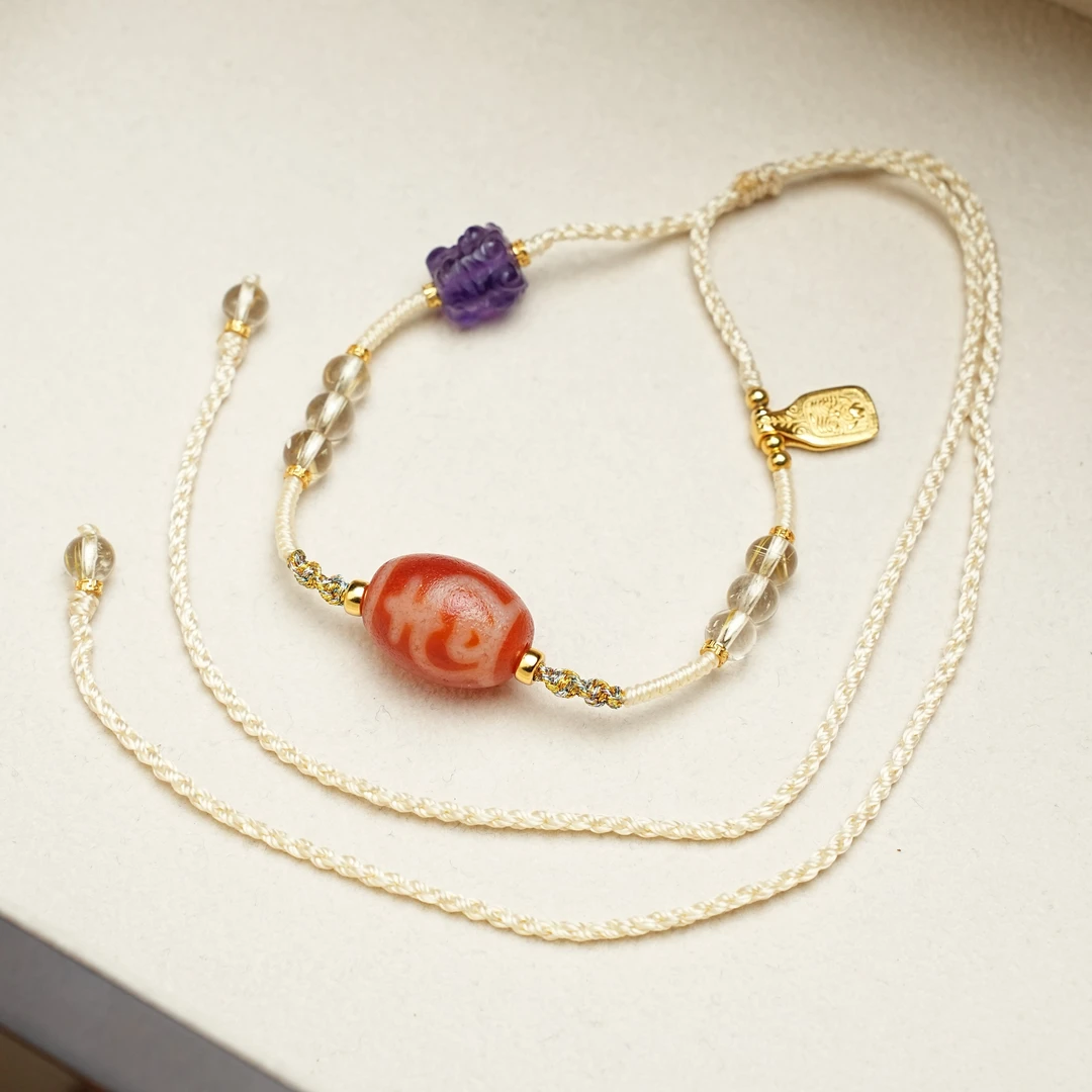 【观澜珠宝】玛瑙项链 复古民族风藏式吊坠 多样发其一 962