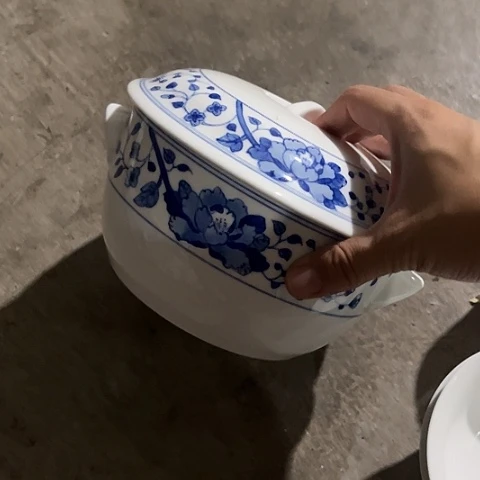 陶瓷手绘泡面碗一个