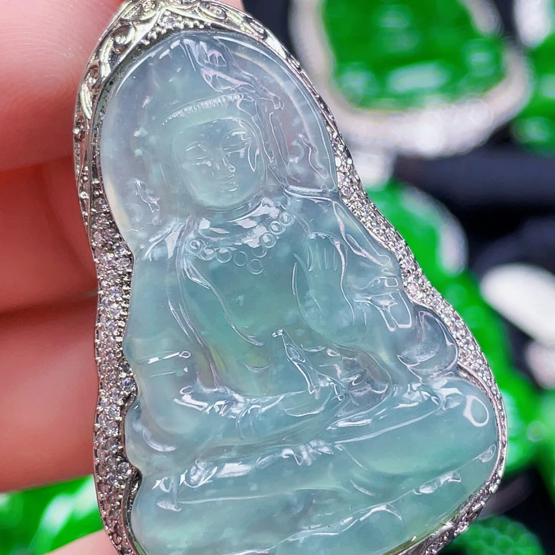 翡翠未镶嵌颈饰1，