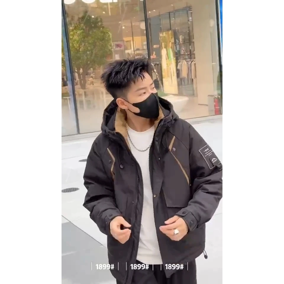 1899 冬季御寒保暖男士百搭时尚运动潮流帅气短款修身棉外套
