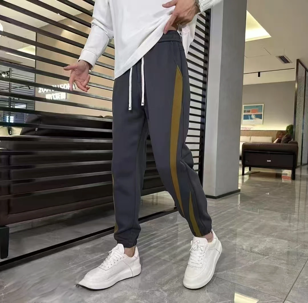 男士薄款夏季松紧束脚休闲裤潮流休闲裤百搭卫裤潮