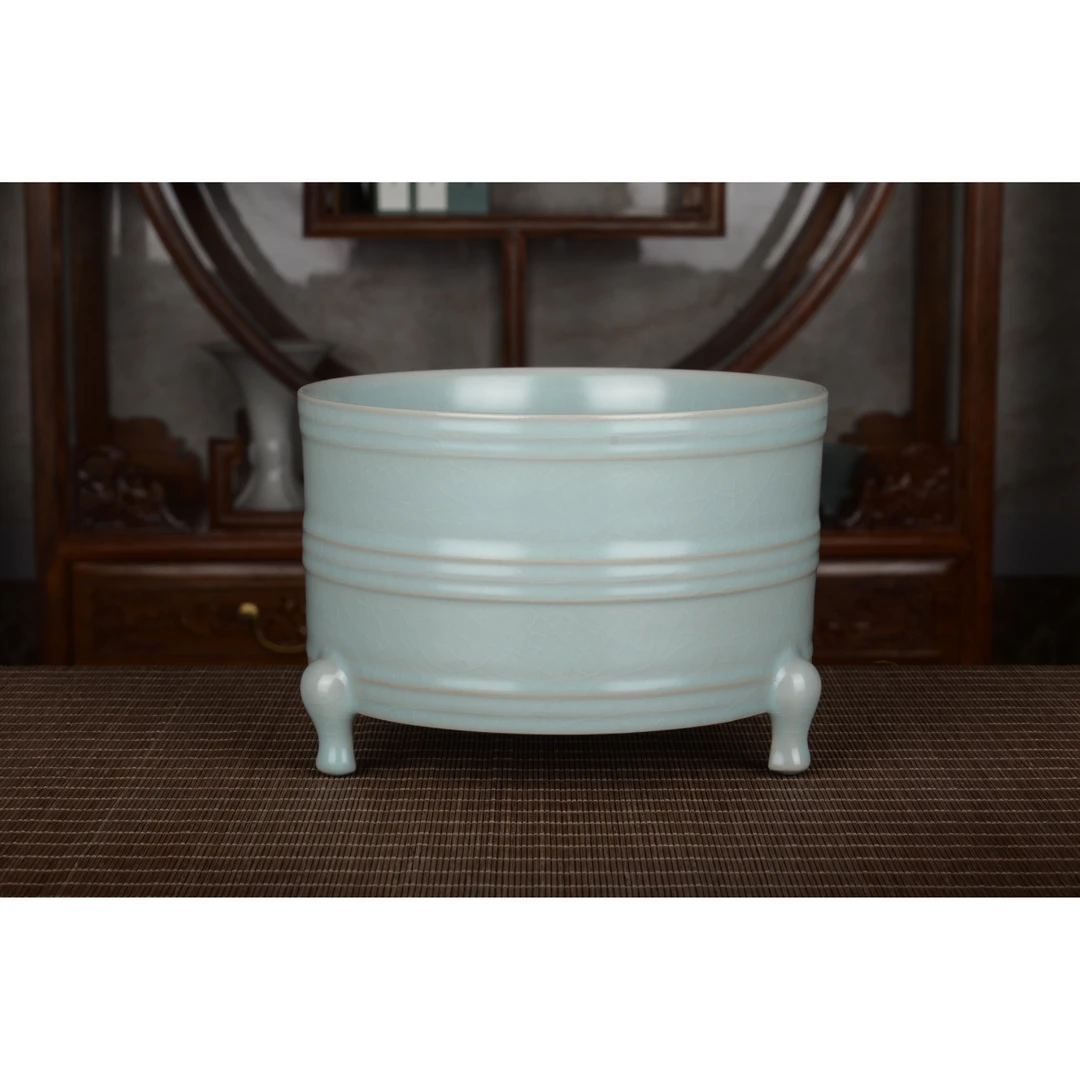 ZTQ青穹.坤舆18cm弦纹尊 陶瓷