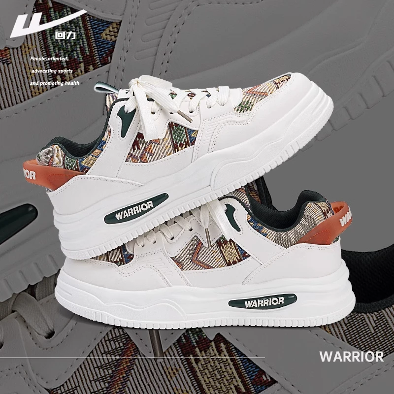 回力板鞋男款2025年春季增高小白鞋新款潮百搭男士运动休闲鞋厚底