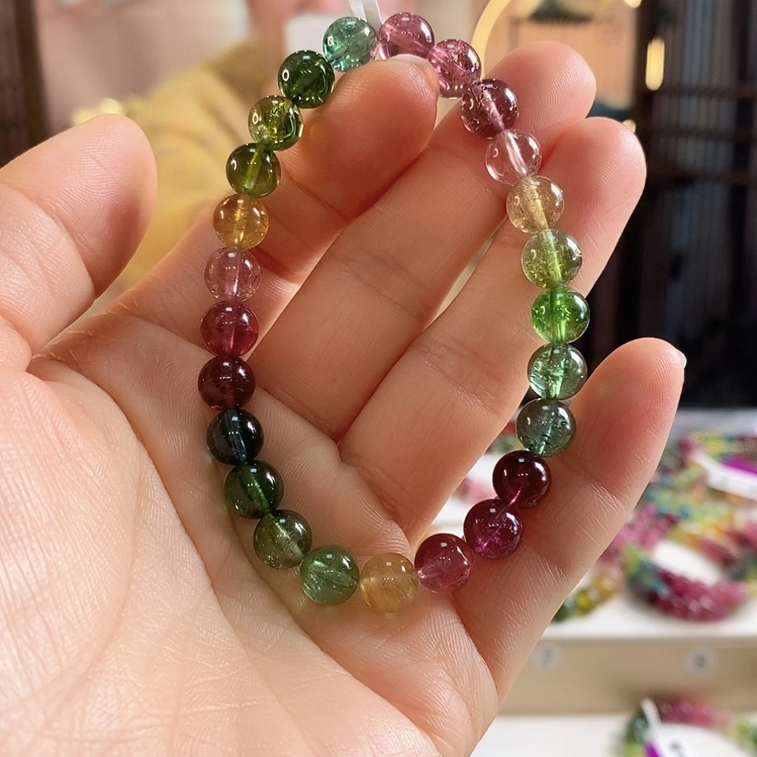 未镶嵌碧玺手链G2445素圈颜色微差