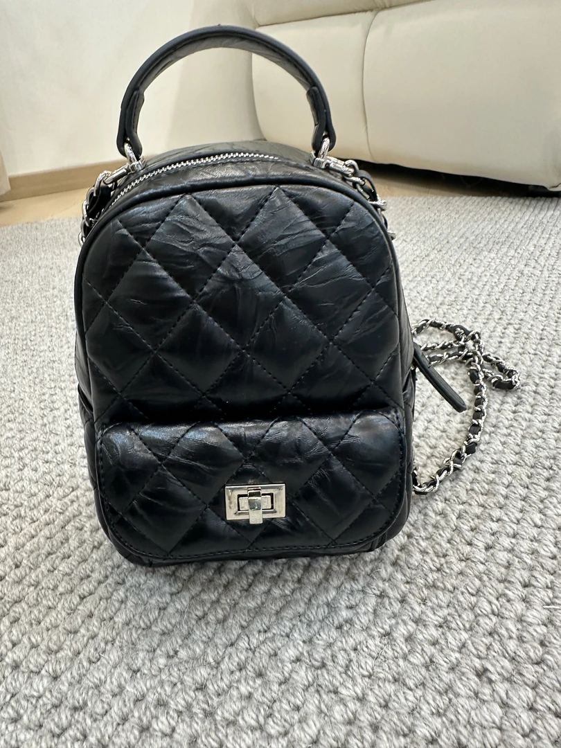 YX七BB202505141新款双肩包百搭时尚黑色