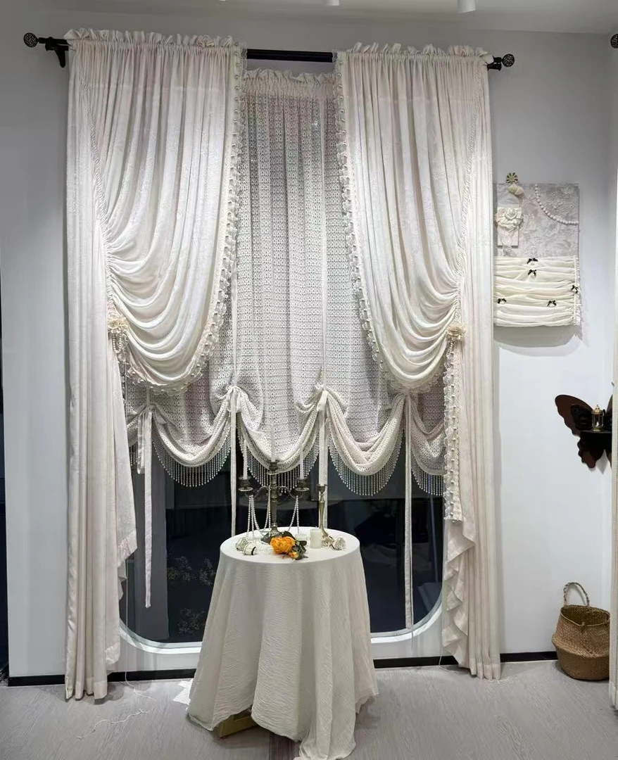 新品窗帘纱帘窗纱亚麻装饰帘