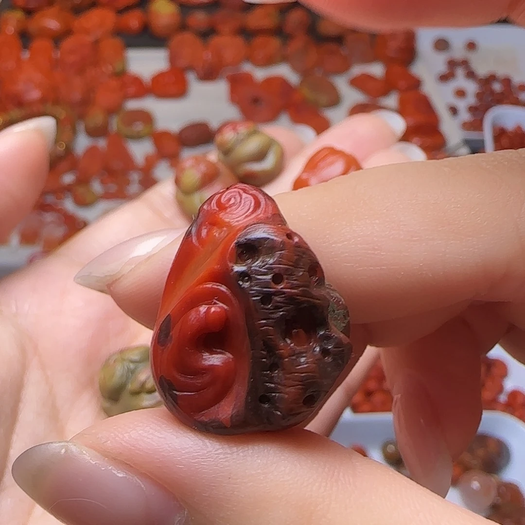 南红玛瑙未镶嵌吊坠(不含链)