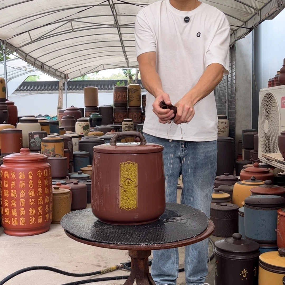 茶叶罐紫砂8 饼茶叶罐