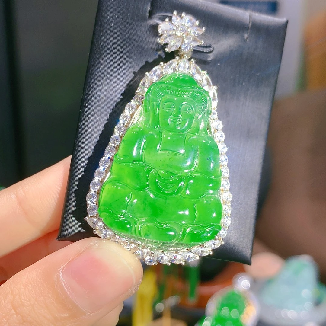 翡翠颈饰银S925镶嵌5甄选qj